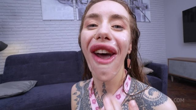 Превью Жёсткий секс с татуированной девушкой в чулках № 44615